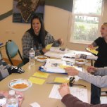 Student teachers play "Water Match" during the Project WET workshop.