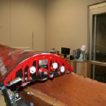 The students were not only proud of their boat design, but the dashboard was a real highlight. It was fabricated using machinery in their shop.