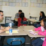 IRWD Engineer Christian Kessler answers questions at Ask-a-Scientist Night.