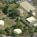 Aerial view of Baker Water Treatment Plant.