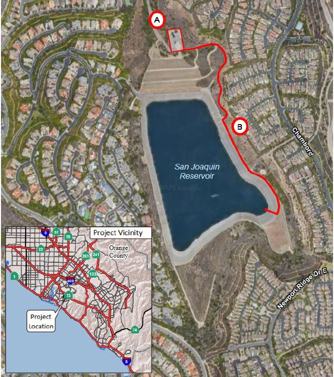 San Joaquin Reservoir project map