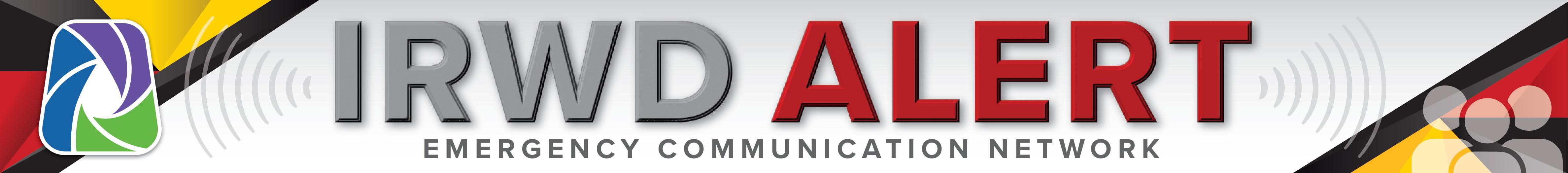 IRWD Alert Banner Background Red Yellow 2026