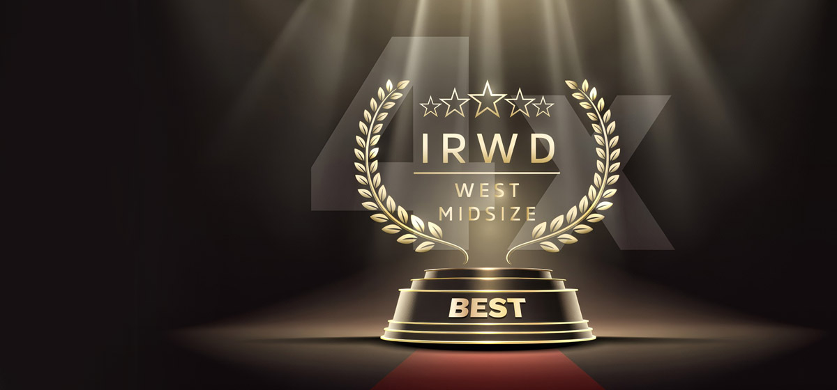 Customers rank IRWD No. 1