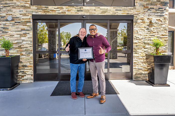 Marriot Bayview Accepting WaterStar Award