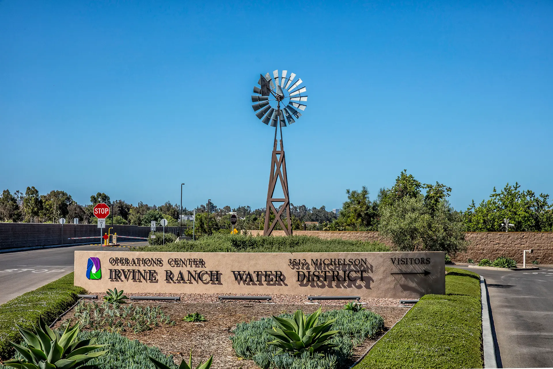 IRWD Operations Center and windmill