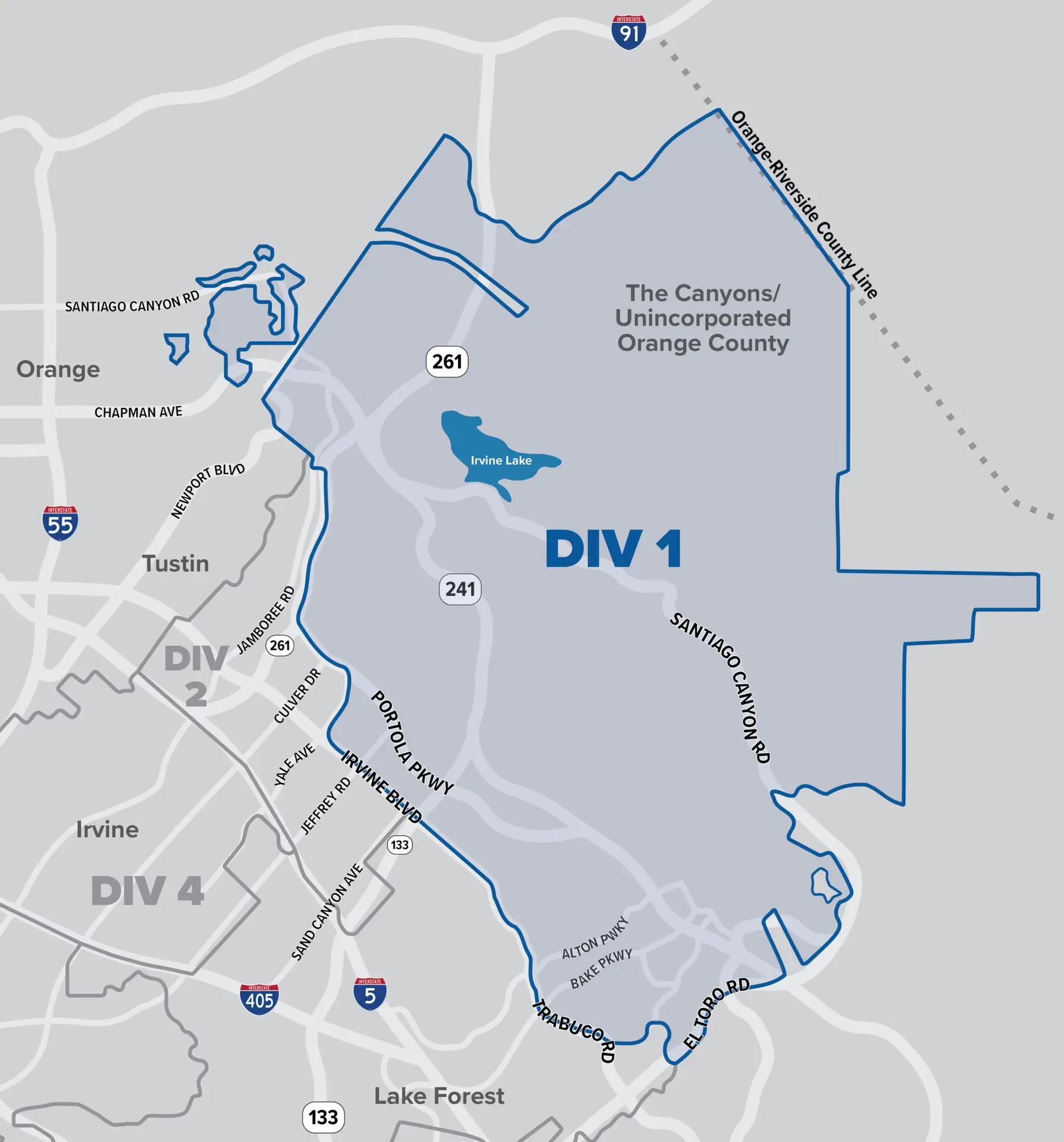 IRWD Division 1 map