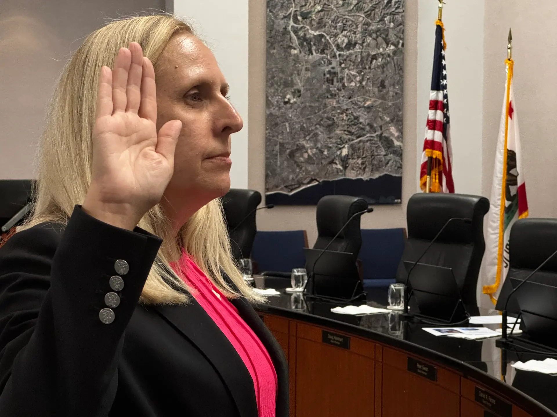 Miller is sworn in as IRWD District 1 Board member.